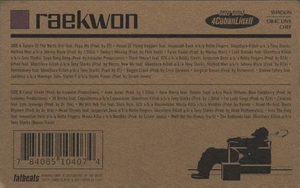 Raekwon - Only Built 4 Cuban Linx... Pt. II (CASS) | NEW - HIP HOP *SEALED*