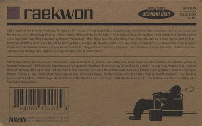 Raekwon - Only Built 4 Cuban Linx... Pt. II (CASS) | NEW - HIP HOP *SEALED*