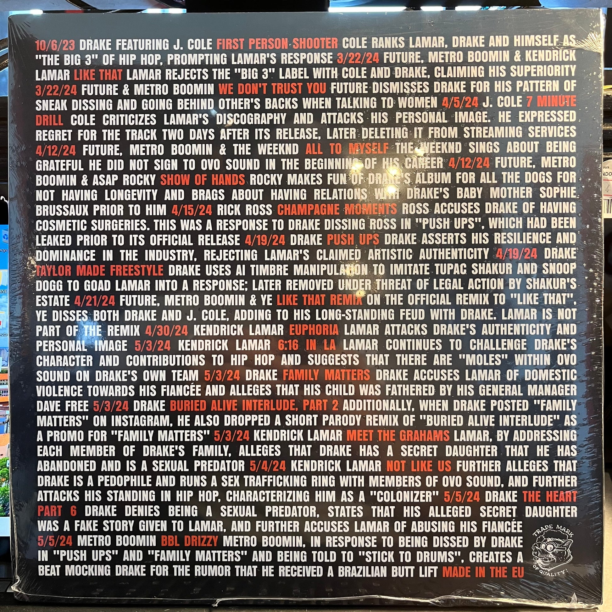 The Whole Bloody Affair (2xVINYL - COMPLETE) | Mint (M) Near Mint (NM or M-) - HIP HOP *SEALED*
