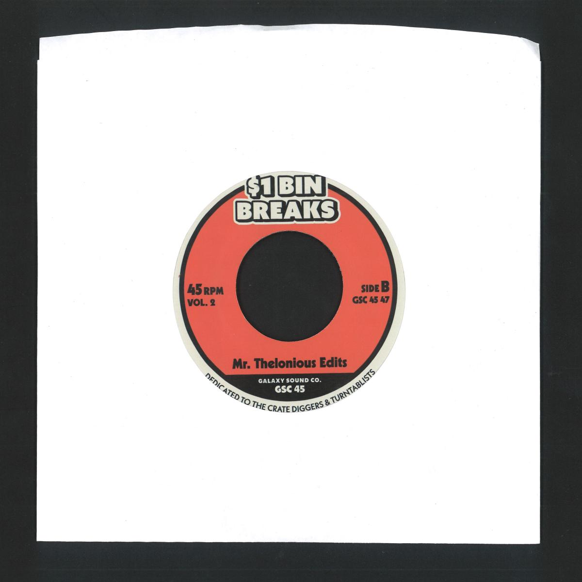 Various - 1$ Bin Breaks Vol.2 (VINYL 7" Galaxy Sound Co.) | NEW - HIP HOP/SOUL *NEW/45*