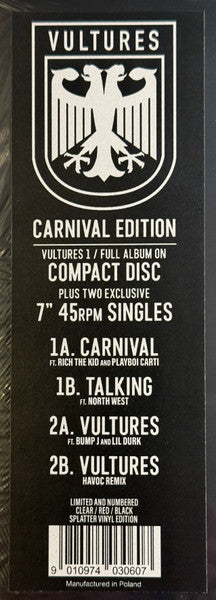 Vultures 1 - Carnival Edition (7" VINYL SET) | - HIP HOP/TRAP *SEALED*
