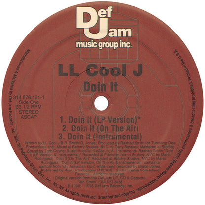 LL Cool J - Doin It | Excellent (EX) Near Mint (NM) - HIP HOP / USED *EXCELLENT+*