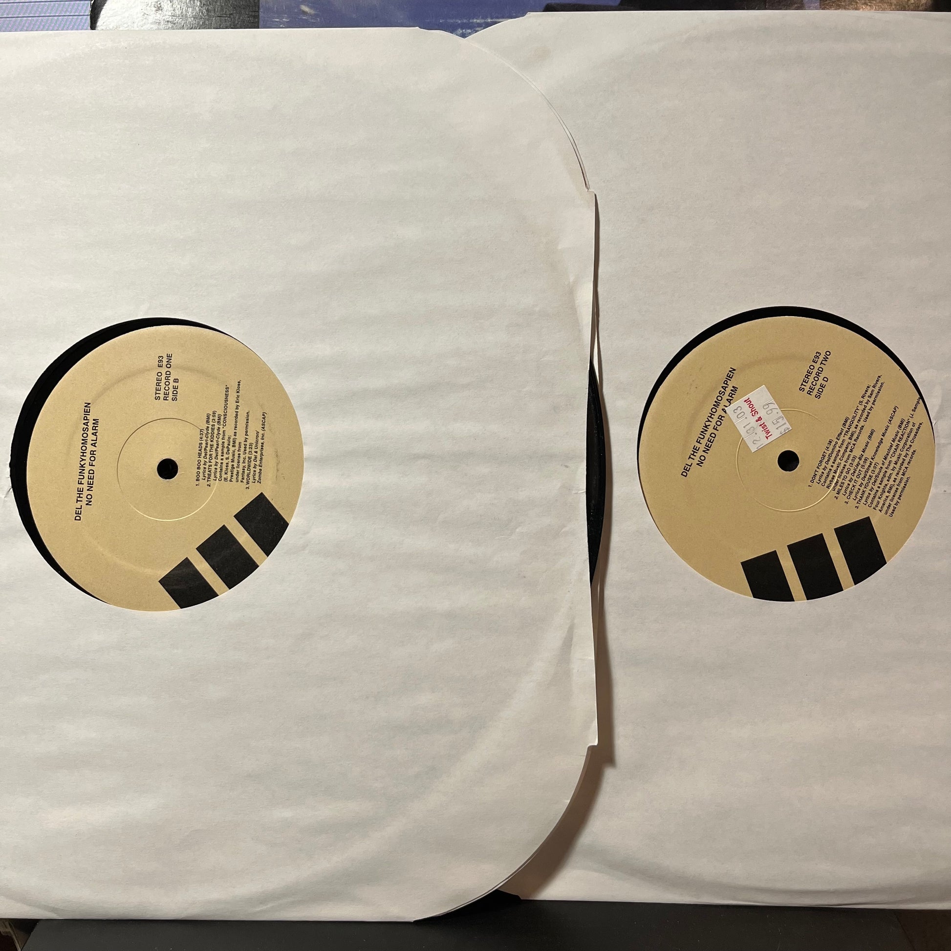 No Need For Alarm (UNOFFICIAL 2xVINYL) | Excellent+ (EX+) Excellent (EX) - HIP HOP / USED *EXCELLENT+*