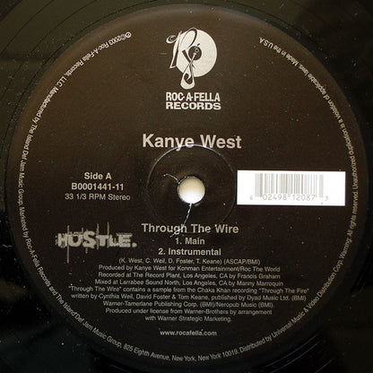 Kanye West - Through The Wire (VINYL 12" SINGLE ROC-A-FELLA B0001441-11 2003) | Excellent+ (EX+) Near Mint (NM) - HIP HOP / USED *EXCELLENT+*