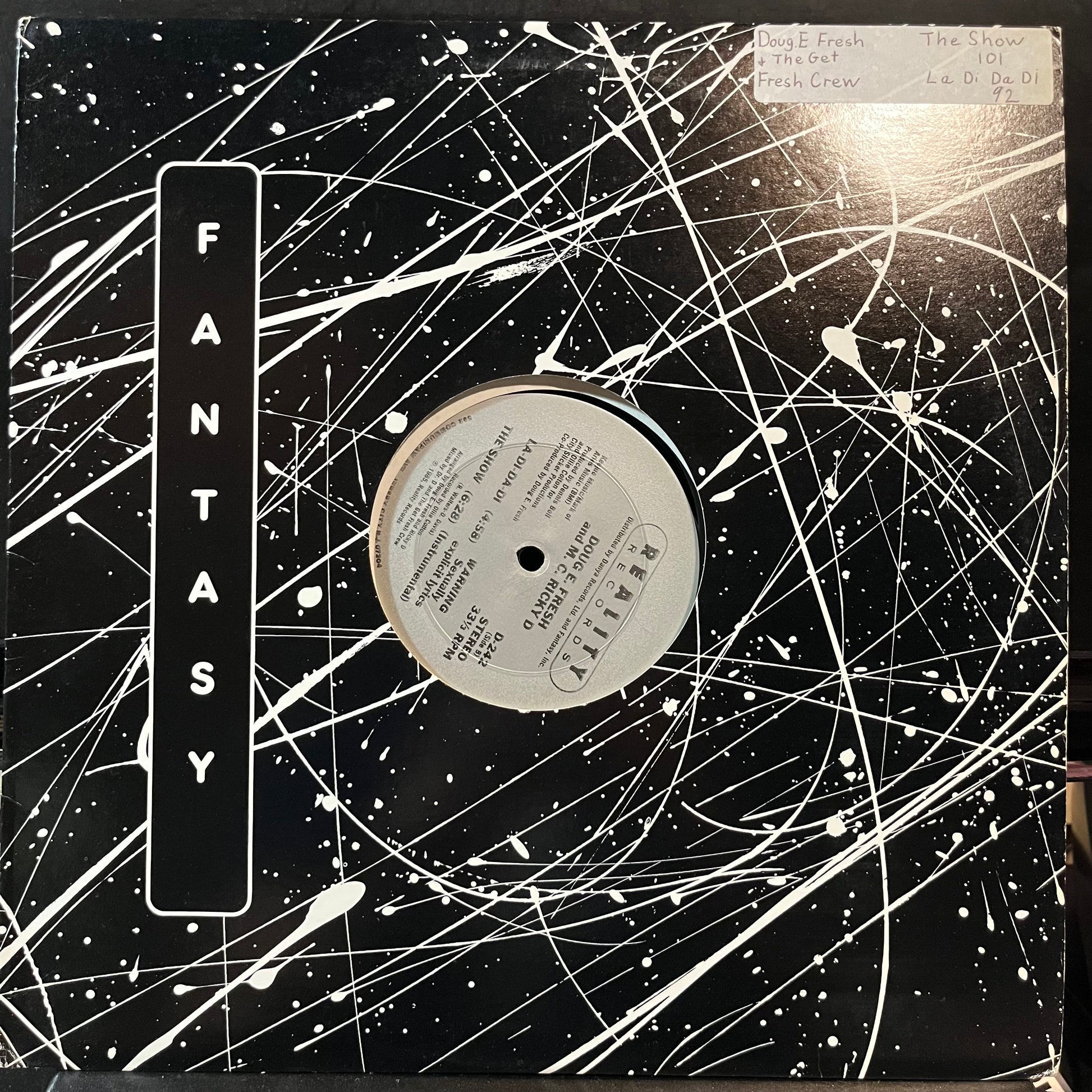 Doug E. Fresh And The Get Fresh Crew - The Show / La-Di-Da-Di (VINYL 12" SINGLE REALITY D-242 1985) | Excellent+ (EX+) Near Mint (NM) - HIP HOP / USED *EXCELLENT+*