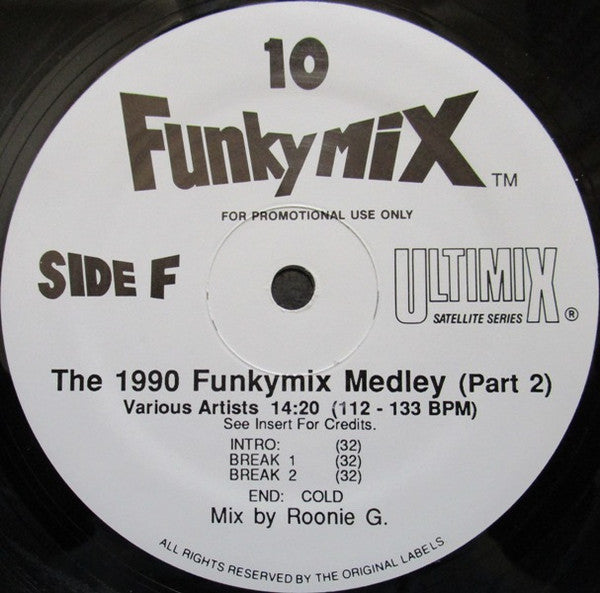 Various Funkymix 10 *RECORD 3 ONLY* 12" Excellent (EX) Near Mint (NM or M-)