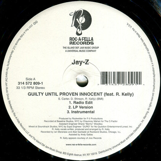 Guilty Until Proven Innocent / 1-900-HUSTLER (12" VINYL) | Excellent (EX) Excellent (EX) - HIP HOP / USED *EXCELLENT*