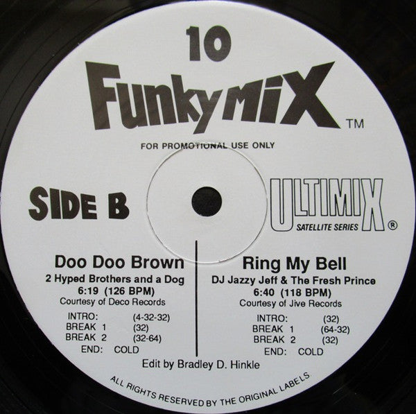Various Funkymix 10 *RECORD 3 ONLY* 12" Excellent (EX) Near Mint (NM or M-)