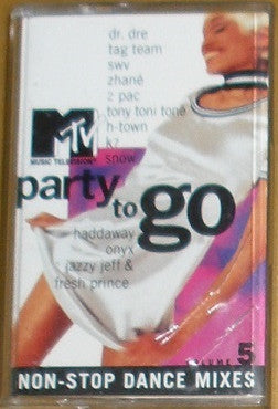 Various - MTV Party To Go Volume 5 *CASSETTE* | Excellent (EX) Near Mint (NM) - HIP HOP / USED *EXCELLENT*