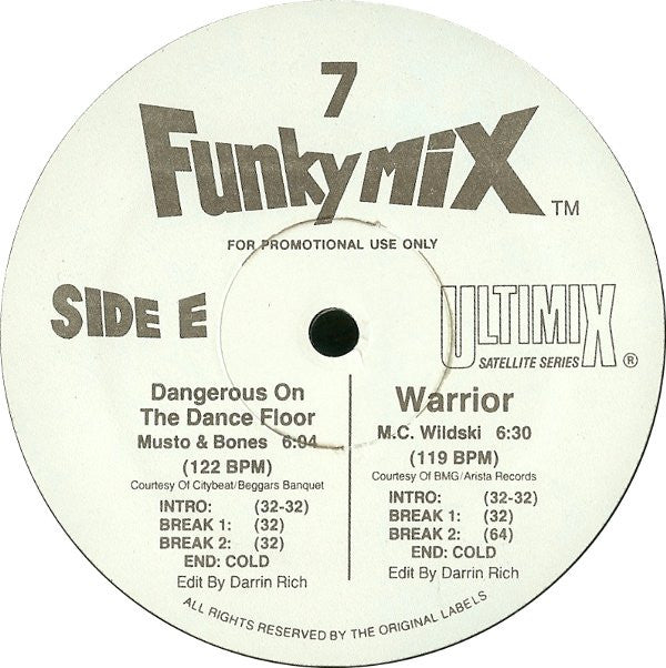 Various - Funkymix 7 *RECORD 1 ONLY* | Excellent (EX) Near Mint (NM) - HIP-HOP / USED *EXCELLENT*
