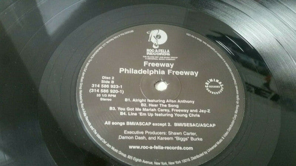 Freeway - Philadelphia Freeway (VINYL 2xLP CRIMINAL BACKGROUND 314 586 920-1 2003) | USED Excellent (EX) Excellent (EX) - HIP HOP / USED *EXCELLENT*