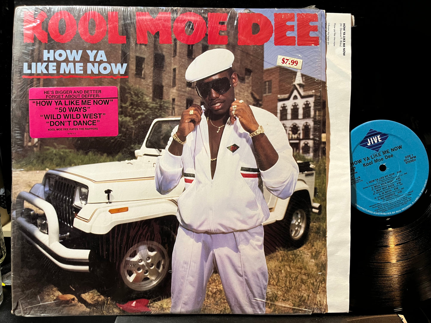 Kool Moe Dee - How Ya Like Me Now (VINYL LP Rooftop 1079-1-J 1987) | USED Near Mint- (NM-) Near Mint (NM) - HIP HOP / USED *NEAR MINT-*