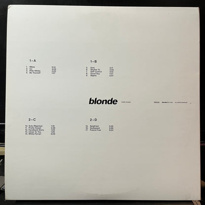 Frank Ocean - Blonde (VINYL 2xLP) | USED Near Mint- (NM-) Near Mint (NM or M-) - HIP HOP / USED *NEAR MINT-*