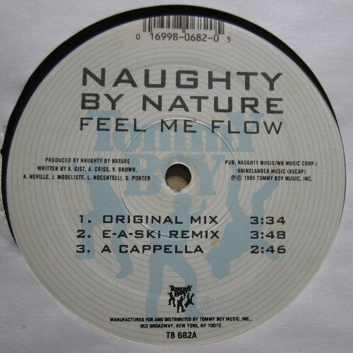 Naughty By Nature - Feel Me Flow (VINYL 12" TOMMY BOY TB 682 1995) | Near Mint- (NM-) Excellent (EX) - HIP HOP / USED *NEAR MINT-*
