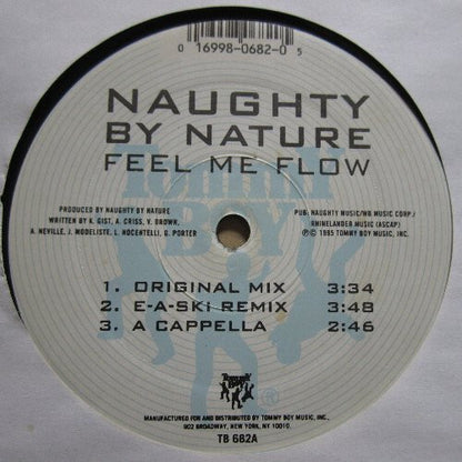 Naughty By Nature - Feel Me Flow (VINYL 12" TOMMY BOY TB 682 1995) | Near Mint- (NM-) Excellent (EX) - HIP HOP / USED *NEAR MINT-*