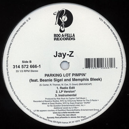 Jay-Z - I Just Wanna Love U (Give It 2 Me) (VINYL 12" SINGLE ROC-A-FELLA 314 572 666-1 2000) | Near Mint (NM or M-) Excellent+ (EX+) - HIP HOP / USED *NEAR MINT*