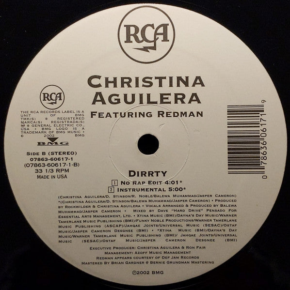Christina Aguilera - Dirrty (VINYL) | Near Mint (NM) Excellent (EX) - HIP HOP / USED *NEAR MINT*