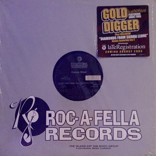 Kanye West - Gold Digger (VINYL 12" ROC-A-FELLA B0005118-11 2005) | Near Mint (NM or M-) Near Mint (NM) - HIP HOP / USED *NEAR MINT*