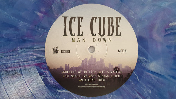Ice Cube - Man Down (BLUE MARBLE VINYL 2xLP LENCH MOB 9010974030386 2025) | Near Mint (NM or M-) Near Mint (NM) - HIP HOP / USED *NEAR MINT*
