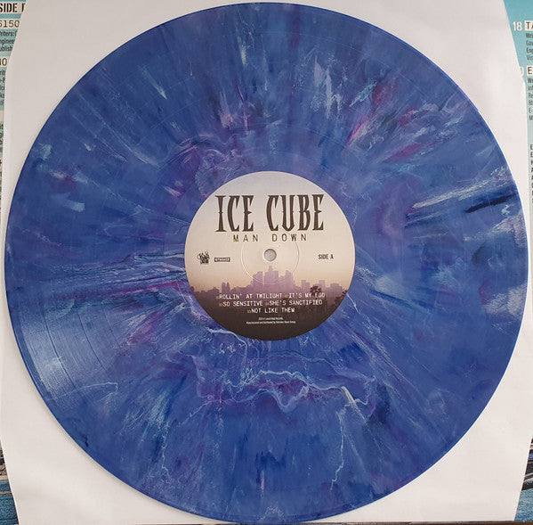 Ice Cube - Man Down (BLUE MARBLE VINYL 2xLP LENCH MOB 9010974030386 2025) | Near Mint (NM or M-) Near Mint (NM) - HIP HOP / USED *NEAR MINT*