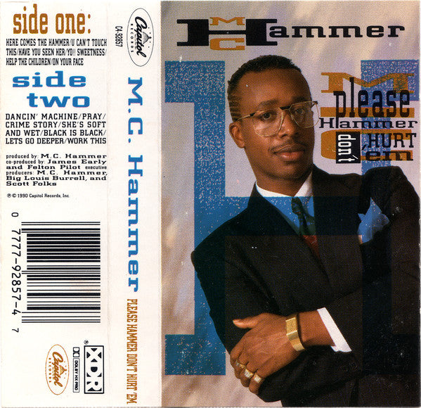 MC Hammer - Please Hammer Don't Hurt 'Em *CASSETTE* | Near Mint (NM) Near Mint (NM) - HIP HOP / USED *NEAR MINT*