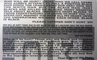 MC Hammer - Please Hammer Don't Hurt 'Em *CASSETTE* | Near Mint (NM) Near Mint (NM) - HIP HOP / USED *NEAR MINT*
