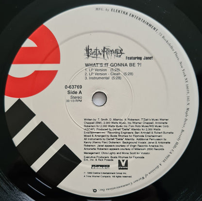 Busta Rhymes - What's It Gonna Be?! / Tear Da Roof Off ( 12" VINYL) | Near Mint (NM) Excellent+ (EX+) - HIP HOP / USED *NEAR MINT*