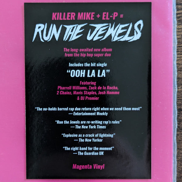 Run The Jewels - Run The Jewels 4 (PINK VINYL 2xLP) | USED - HIP HOP / USED *NEAR MINT*
