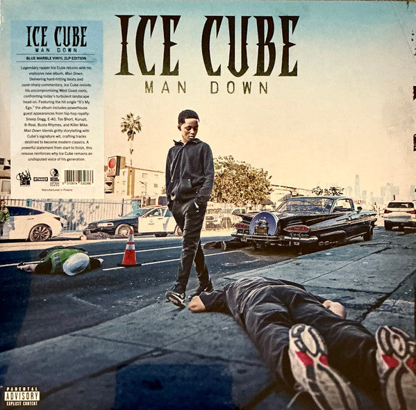 Ice Cube - Man Down (BLUE MARBLE VINYL 2xLP LENCH MOB 9010974030386 2025) | Near Mint (NM or M-) Near Mint (NM) - HIP HOP / USED *NEAR MINT*