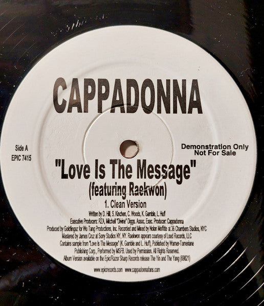 Love Is The Message / We Know (12" VINYL) | Near Mint (NM) Generic - HIP HOP / USED *NEAR MINT*
