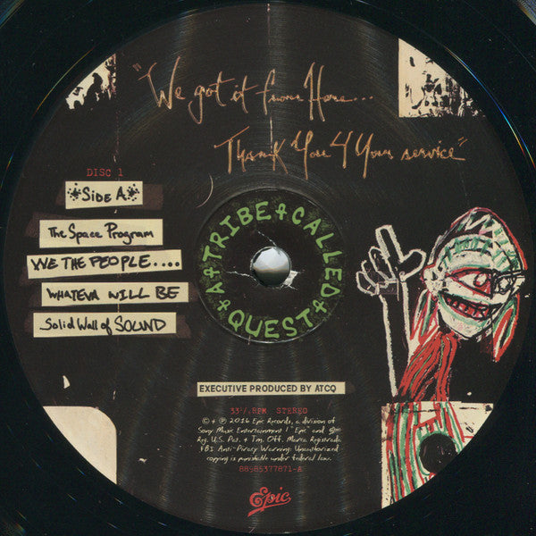 A Tribe Called Quest - We Got It From Here…. Thank You 4 Your Service (VINYL 2xLP) | USED Near Mint (NM or M-) Near Mint (NM or M-) - HIP HOP / USED *NEAR MINT*
