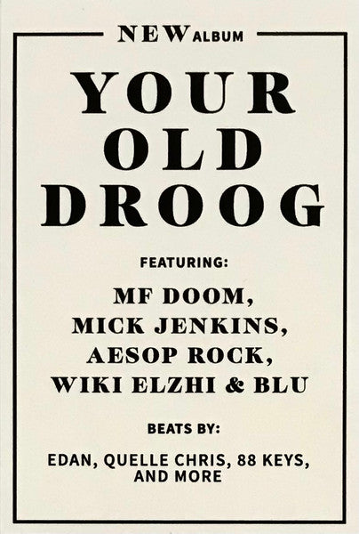 Your Old Droog - Time | Near Mint (NM) Near Mint (NM) - HIP HOP / USED *NEAR MINT*