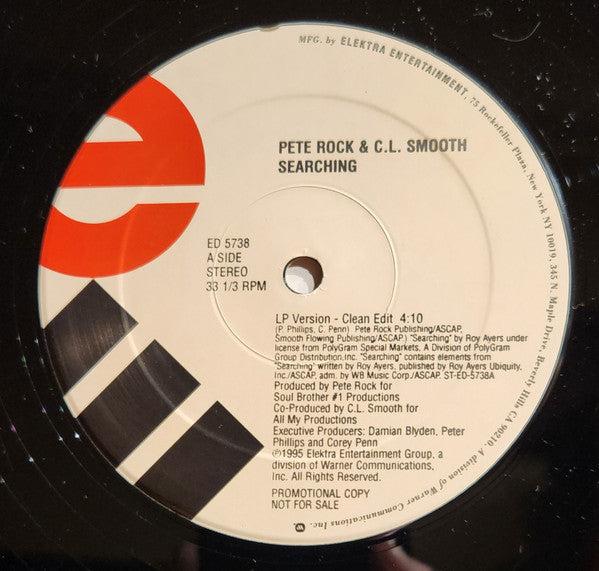 Pete Rock & C.L. Smooth - Searching | Near Mint (NM) Very Good Plus (VG+) - HIP HOP / USED *NEAR MINT*
