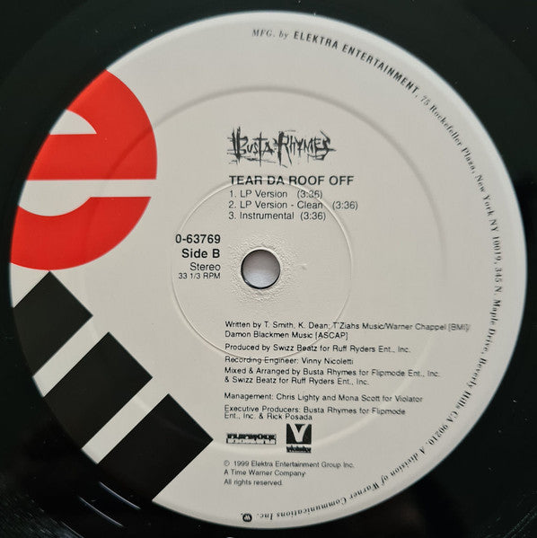 Busta Rhymes - What's It Gonna Be?! / Tear Da Roof Off ( 12" VINYL) | Near Mint (NM) Excellent+ (EX+) - HIP HOP / USED *NEAR MINT*