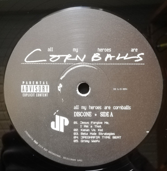 JPEGMAFIA - All My Heroes Are Cornballs (VINYL) | Near Mint (NM or M-) Near Mint (NM) - HIP HOP / USED *NEAR MINT*