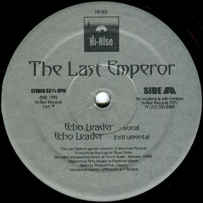 The Last Emperor - Echo Leader / Charlie / Rap Tyranny | Near Mint (NM) Excellent (EX) - HIP HOP / USED *NEAR MINT*
