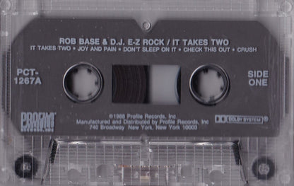Rob Base & DJ E-Z Rock - It Takes Two *CASSETTE* | Near Mint (NM) Near Mint (NM) - HIP HOP / USED *NEAR MINT*