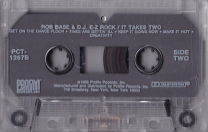 Rob Base & DJ E-Z Rock - It Takes Two *CASSETTE* | Near Mint (NM) Near Mint (NM) - HIP HOP / USED *NEAR MINT*