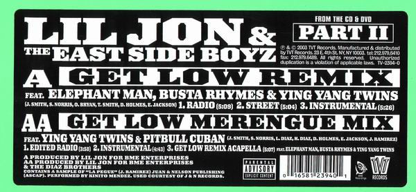 Get Low (Remix) (12" VINYL) | Near Mint (NM) Near Mint (NM) - HIP HOP / USED *NEAR MINT*