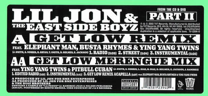 Get Low (Remix) (12" VINYL) | Near Mint (NM) Near Mint (NM) - HIP HOP / USED *NEAR MINT*