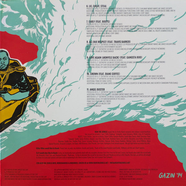 Run The Jewels - Run The Jewels 2 (TEAL MARBLE VINYL 2xLP) | USED - HIP HOP / USED *NEAR MINT*