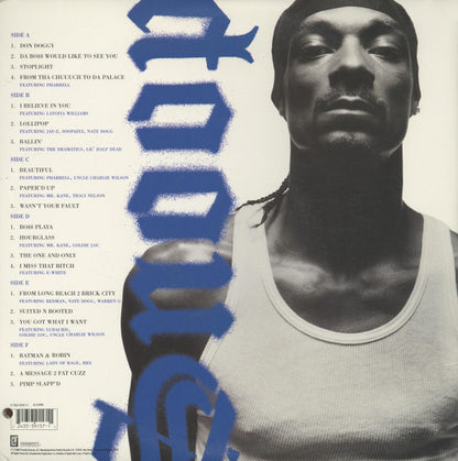 Snoop Dogg - Paid Tha Cost To Be Da Bo$ (VINYL 3xLP DOGGY STYLE 7243 5 39157 1 1 2002) | USED Near Mint (NM or M-) Excellent (EX) - HIP HOP / USED *NEAR MINT*