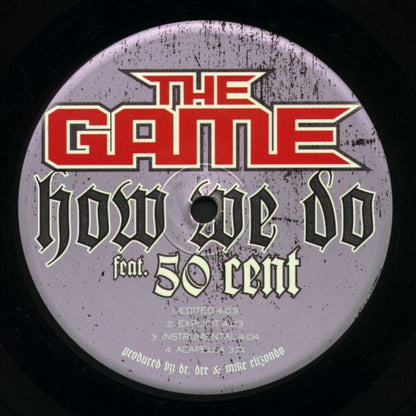 The GameFeat. 50 Cent - How We Do (VINYL 12" INTERSCOPE B0003913-11 2004) | USED Near Mint (NM or M-) Excellent+ (EX+) - HIP HOP / USED *NEAR MINT*