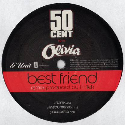 50 Cent And Olivia - Best Friend (VINYL 12" SINGLE INTERSCOPE B0006404-11 2006) | - HIP HOP / USED *NEAR MINT*