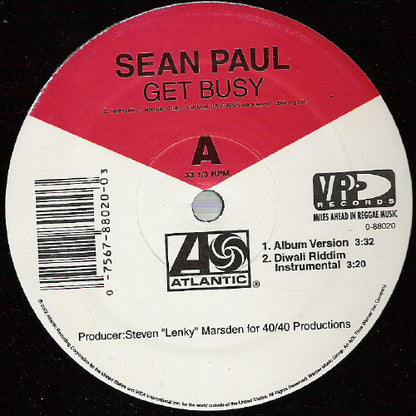 Get Busy (12" VINYL) | Very Good Plus (VG+) Excellent (EX) - HIP HOP / USED *VERY GOOD+*