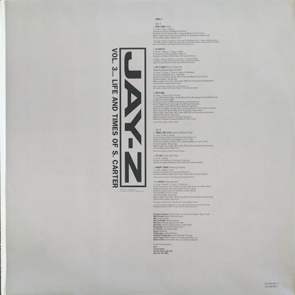 Jay-Z - Vol. 3... Life And Times Of S. Carter (VINYL LP *RECORD 1 ONLY* DEF JAM 2000 314 546 822-1 1999) | Very Good Plus (VG+) Generic - HIP HOP / USED *VERY GOOD+*