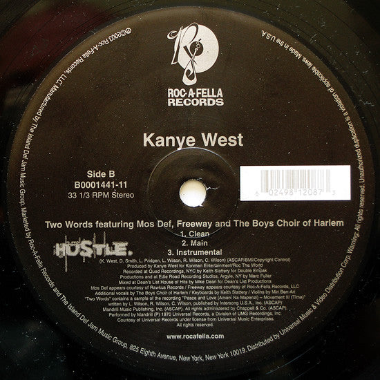 Kanye West - Through The Wire (VINYL 12" SINGLE ROC-A-FELLA B0001441-11 2003) | Very Good Plus (VG+) Near Mint (NM) - HIP HOP / USED *VERY GOOD+*