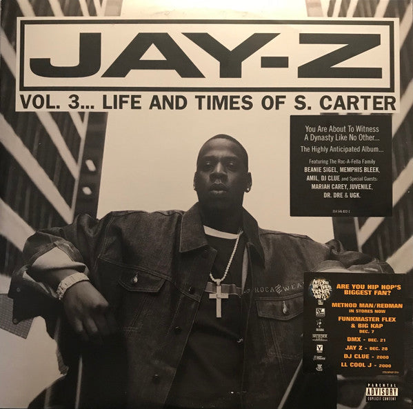 Jay-Z - Vol. 3... Life And Times Of S. Carter (VINYL LP *RECORD 1 ONLY* DEF JAM 2000 314 546 822-1 1999) | Very Good Plus (VG+) Generic - HIP HOP / USED *VERY GOOD+*