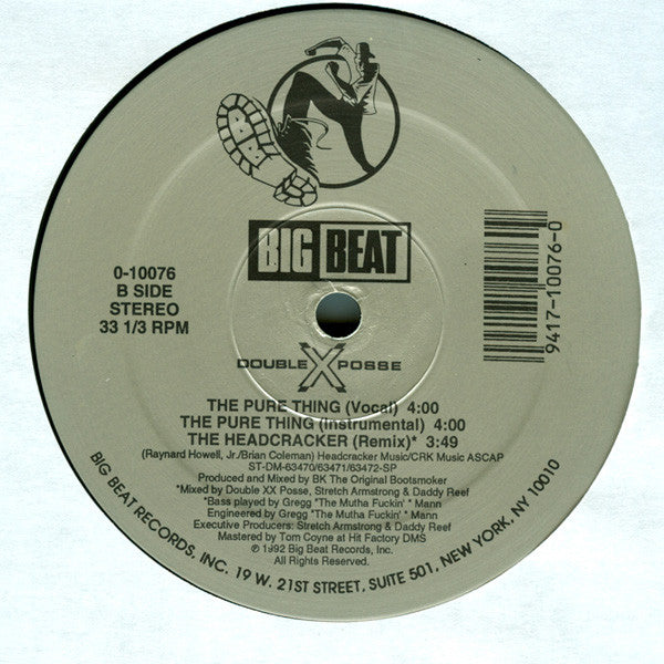 Double XX Posse - Not Gonna Be Able To Do It (VINYL) | Very Good Plus (VG+) Excellent (EX) - HIP HOP / USED *VERY GOOD+*