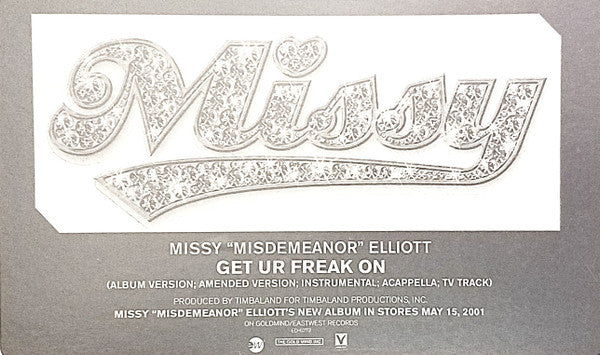 Missy Elliott - Get Ur Freak On (VINYL) | Very Good Plus (VG+) Very Good Plus (VG+) - HIP HOP / USED *VERY GOOD+*